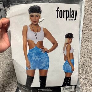 Forplay White and Blue Costume Set